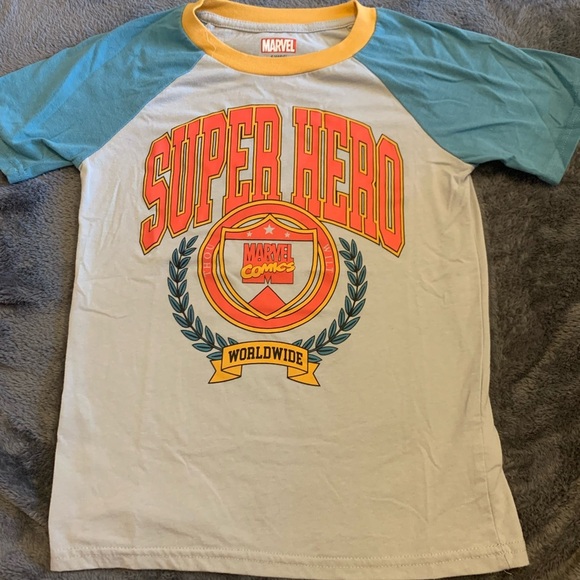 Marvel Other - Marvel Yellow and Gray T-Shirt